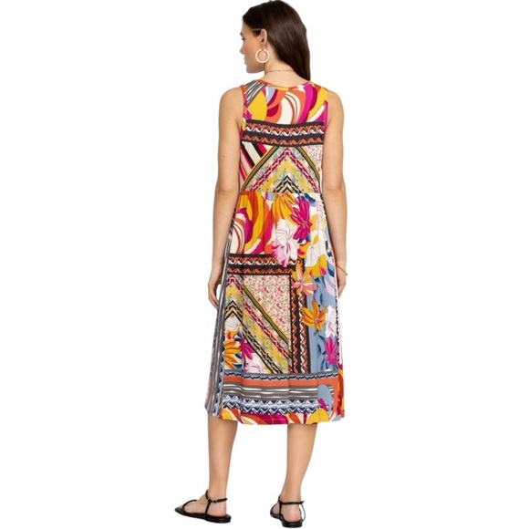 Johnny Was Rachel May Easy Fit Jersey Knit Colorful Tank Dress Women’s Small - Picture 4 of 14